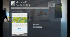 Desktop Screenshot of galerie-carlshoehe.de