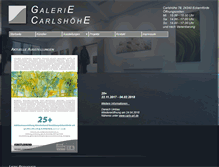 Tablet Screenshot of galerie-carlshoehe.de